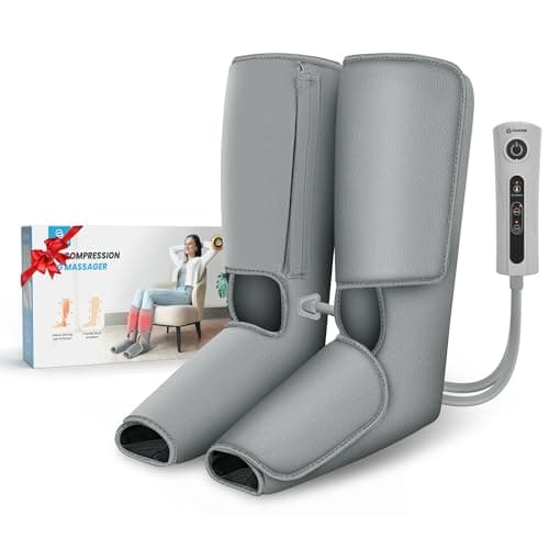 Image of COMFIER Leg Massager for Circulation with Heat, Compression Calf Massager Pain Relief,Foot Massager,Leg Wraps for Reduce Swelling,Muscle Fatigue,Adjustable Massage Boots,Gifts
