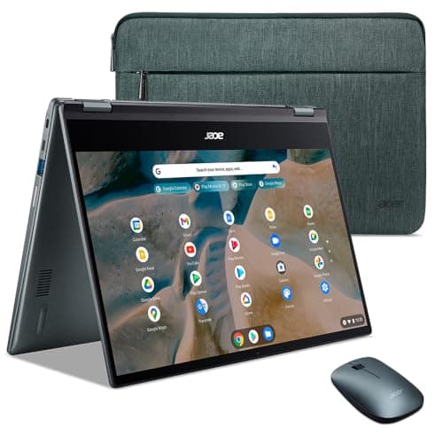 Image of ACER Chromebook 317 17.3'' FHD Laptop, Intel Celeron N4500 Processor, 4GB DDR4 RAM, 64GB eMMC, Intel UHD Graphics, Chrome OS, Silver, with MTC PC Accessories, (CB317-1H-C994)