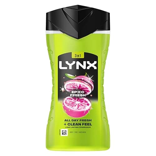 Image of Lynx Epic Fresh 3-in-1 Body Wash Hair, Face and Body Cleanser shower gel with a grapefruit & tropical pineapple scent for an all day fresh & clean feel 6x 225 ml