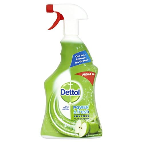 Image of Dettol Power and Fresh Apple Multi-Purpose Cleaner 1 Litre (Pack of 3)