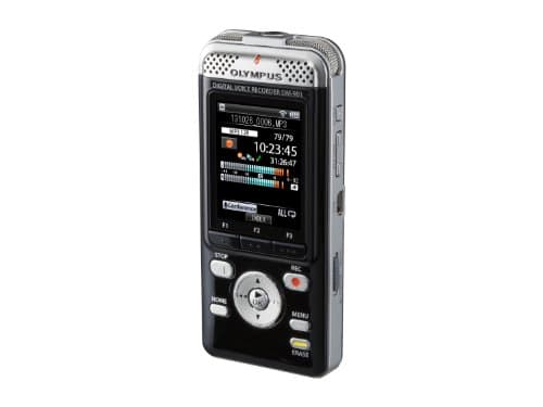 Image of Olympus DM-901 Stereo Voice Recorder with 4GB Flash Memory, PCM, MP3 and WMA - Black