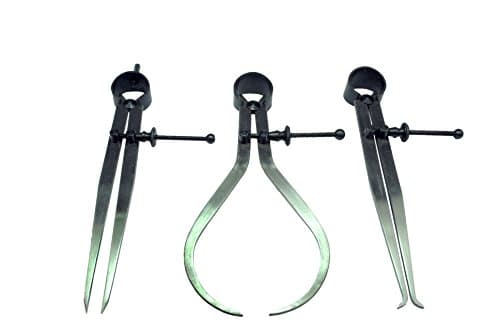 Image of Proops Spring Caliper Set x 3 Internal External Dividing Dividers 12" 300mm. (W4102) Free UK Postage