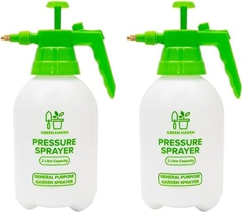 Image of GREEN HAVEN 2 Litre Pump Action Pressure Sprayer –Pump sprayer with Adjustable Sprayer & Carrying Strap | High-Pressure Pump Spray for Weed Killer Pesticides Fungicides Cleaning | Water Sprayer Bottle