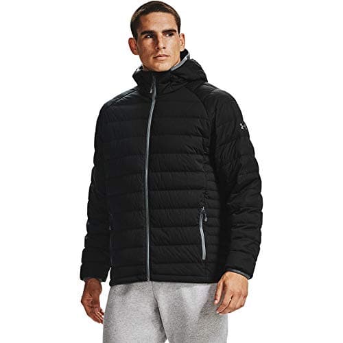 Image of Under Armour Men's Stretch Down Jacket , Black (001)/Pitch Gray , X-Large