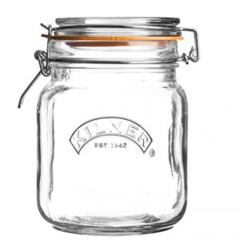 Image of Kilner Square Clip Top Jar - 1ltr Preservation & Storage Solution