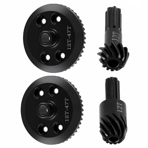 Image of BRKRC Steel Front Rear Differential Gears RC Spiral Cut Diff Gear Sets for Tra-xxas 1:16 Mini Maxx/Mini Slash/XRT VXL 3S Monster Truck Upgrades (Front & Rear Diff Gear Set)