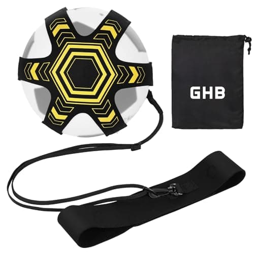 Image of GHB Football Kick Trainer Solo Practice Training Aids with Adjustable Waist Belt, Football Control Skills Trainer Equipment Gifts for Boys Kids