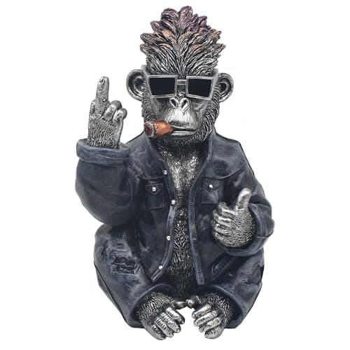 Image of Lesser & Pavey Animals with Attitude Cheeky Gorilla Lge Home Decor Figurines & Ornaments For Home & Office | Decorative Accessories Statues For Indoor & Outdoor | Lovely Gifts for Women & Men