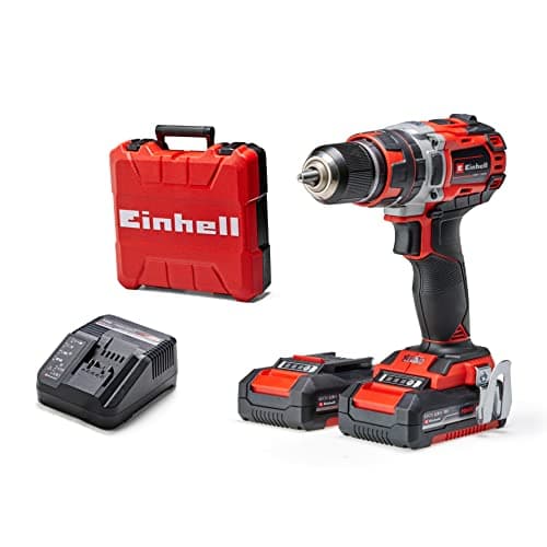 Image of Einhell Power X-Change 50Nm Cordless Drill Driver with 2 Batteries and Charger - 18V Brushless 3-in-1 Combi Drill, Hammer Drill and Screwdriver - TP-CD 18/50 Li-i Impact Drill Set
