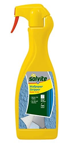 Image of Solvite Ready to Use Wallpaper Stripper, High Efficiency, Fast Removal, No Damage to Plaster, For Washables, Vinyls, Painted Wallpapers and Woodchip, 1L
