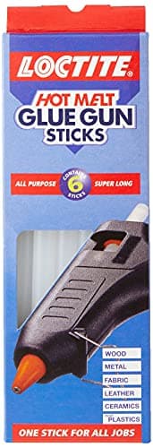 Image of Loctite Hot Melt Glue Gun Sticks, Glue Stick Refills for Hot Glue Gun with High-Transparency Drying, Glue Gun Sticks for DIY, Crafting, Decorating & Repairs, 1x6 Sticks