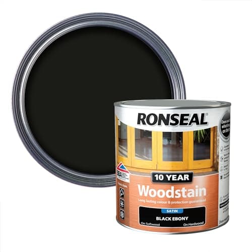 Image of RONSEAL 10 Year Woodstain Black Ebony 750ml