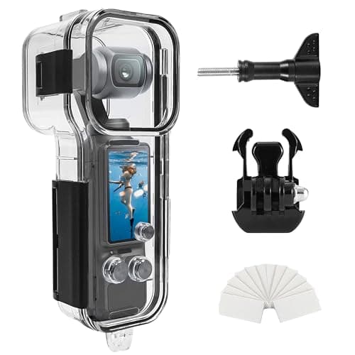 Image of FitStill Waterproof Diving Case Compatible with DJI Osmo Pocket 3,147FT/45M Underwater Protective Shell with Bracket Mount Pocket3 Camera Accessory Kit