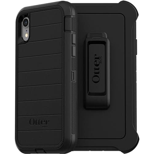 Image of OtterBox Defender Case for iPhone XR, Shockproof, Drop Proof, Ultra-Rugged, Protective Case, 4x Tested to Military Standard, Black, No Retail Packaging