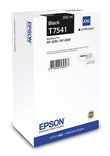 Image of Epson T7541 Black Genuine, XXL High Yield Ink Cartridge DuraBrite Ultra