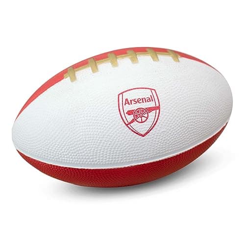 Image of Hy-Pro Officially Licensed Arsenal F.C. Mini Foam American Football | Gunners, Foam, Soft, Indoor and Outdoor Play, Adults, Kids, Youth