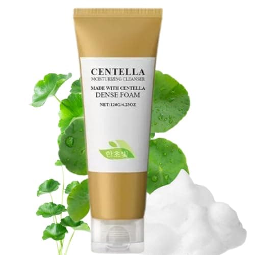 Image of Centella Face Wash 120g, Deep Cleaning Gentle Foaming Cleanser with Hyaluronic Acid & Coconut Oil, Soothing Moisturizing Non-Drying Formula for All Skin Types, Korean Skincare