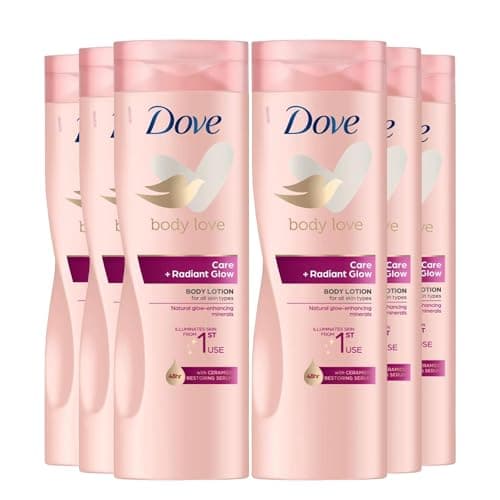 Image of Body Love Care + Radiant Glow Illuminating Body Lotion for radiant instant glow and nourished skin that is made for all skin types, 400 ml (6 Pack)