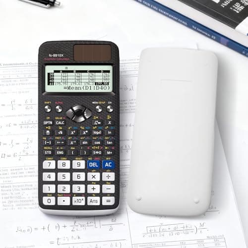 Image of Wxeadu FX-991EX Scientific Calculator, A Level Maths Calculator with 552 Functions, 10+2 Digits Written Display, Portable Scientific Calculator for Students, Business, Office, Engineering (Black)