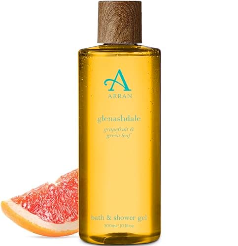 Image of Arran Sense of Scotland Glenashdale Bath & Shower Gel (300ml) Grapefruit & Green Leaf Scented Body Wash with Pro-Vitamin B5