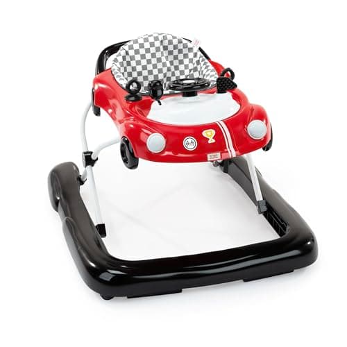 Image of Bright Starts Little Speedster 3-in-1 Car Walker, Red Racer, Baby Activity Walker for Boys and Girls, 6 Months+