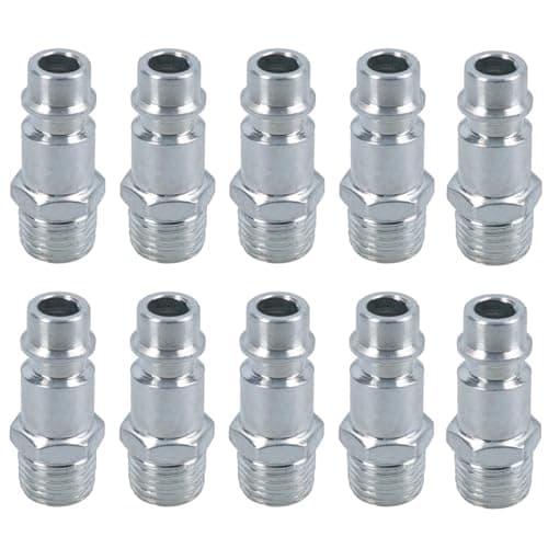 Image of Euro Air Line Hose Fitting Connector Quick Release 1/4 inch BSP Male Thread 10pk