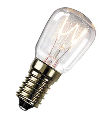 Image of Crompton Lamps 25W 22x50mm Oven SES-E14 2800K Warm White Clear 125lm SES Small Screw E14 Incandescent Traditional Replacement Light Bulb
