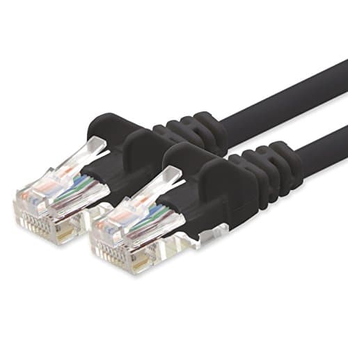 Image of 1aTTack.de Network cable CAT 5e UTP network patch cable with 2x RJ45 plugs 20m black