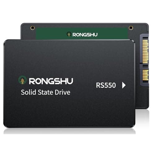 Image of RONGSHU 256GB SATA SSD 2.5'' Internal Solid State Drive, SATA III 6 Gb/s Read Speed Up to 550 MB/s 3D NAND TLC, Upgrade Laptop PC/Desktops (RS550)