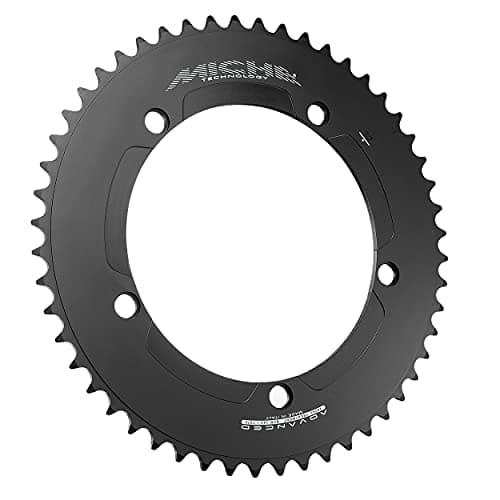 Image of Miche Primato Advanced 144pcd Track Chainring, Black, 54t