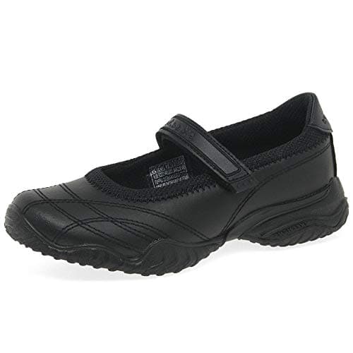 Image of Skechers Girls Velocity Pouty Ballet Flats 81264L Black 3 UK Child, 36 EU