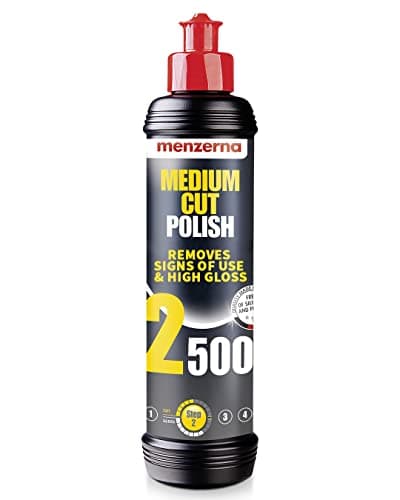 Image of menzerna "Medium Cut Polish 2500" I Abrasive Polishing Compound for Medium Scratches and Signs of Use I Buffing and Polishing Compound for Scratch Repair & a Glossy Finish I Silicone Free I 250ml