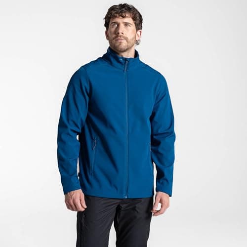 Image of Craghoppers Mens Expert Base Camp II Softshell Jacket, Poseidon Blue, L EU