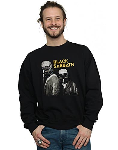 Image of Absolute Cult Black Sabbath Men's Never Say Die Sweatshirt Black Medium
