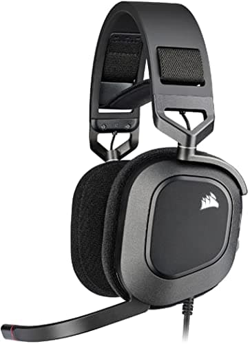 Image of Corsair HS80 RGB USB Gaming Headset - Dolby 7.1 Surround Sound - Broadcast Quality Microphone - iCUE Compatible - PC - Black