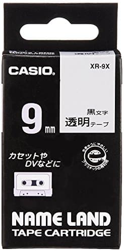 Image of Casio XR-9X1 Ink Ribbon 9 mm Black/Transparent