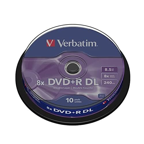 Image of DVD + R DL 8.5 GB 8 X Verbatim Spindle Pack of 10