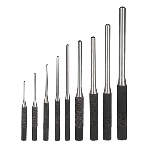 Image of 9Pcs Roll Pin Punch Set,Mechanics Punch Steel Mechanics Professional Tool Kit with Comfort Grip and Storage Bag,Ideal for Automotive Repair,Craft Work, and Jewelry Repair
