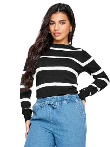 Image of PixieGirl Petite Black Stripe Jumper Petite