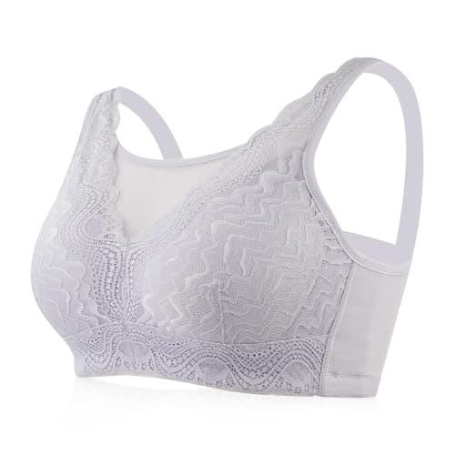 Image of Lervanla Mastectomy Bras With Pockets Non Wired Post Up Bras Support Breast Inserts for Everyday Bra