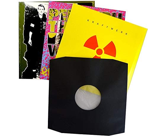 Image of 50x 12" Inch anti static inner vinyl record sleeves LP Polylined Covers Black Paper Poly Lined vinyl album inner sleeves Vinyl lp inner sleeves anti static Anti static LP inner sleeves for vinyl HDPE