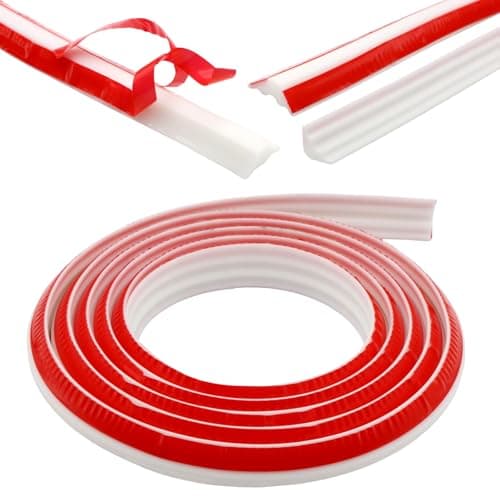 Image of ZOCONE 3m Quadrant Trim Coving for Ceilings (20 * 27mm) TPE Flexible Moulding Beading for Laminate Flooring White Skirting Board Trim Edging Strip Self Adhesive for Wall Cabinet Window Kitchen