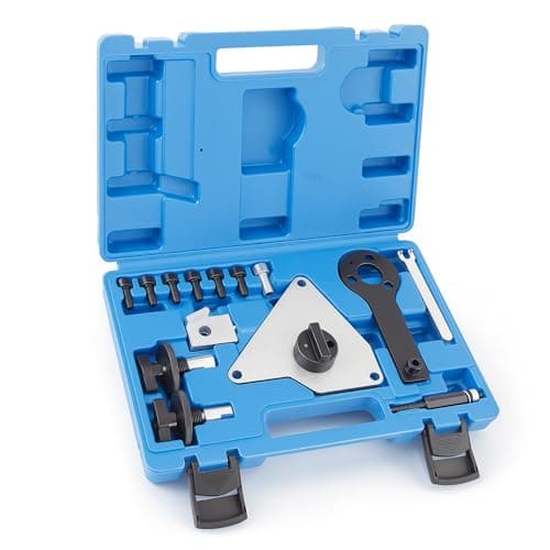 Image of WAYCOJOY 14PCS Engine Timing Tool Kit Compatible with Alfa Romeo Lancia Delta Chrysler Delta Dodge Dart Jeep Compass Renegade Fiat Multiair 1.4 Engine, Crankshaft Alignment Locking Tool