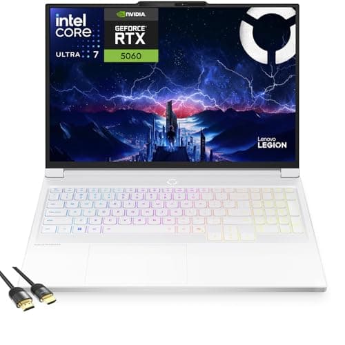 Image of Lenovo Legion 7i 16" Gaming Laptop, WQXGA 165Hz OLED Display, Intel Core Ultra 7 255HX, NVIDIA GeForce RTX 5060, 32GB RAM, 1TB SSD, Wi-Fi 7, RGB Backlit, Win 11, PDG HDMI Cable, US Version KB
