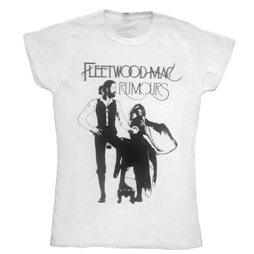 Image of Ladies Fleetwood Mac Rumours Official Tee T-Shirt Womens Girls (Small) White