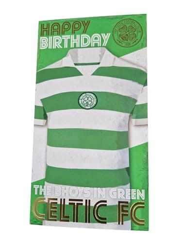 Image of CELTIC FC BIRTHDAY CARD FOOTBALL THEME BIRTHDAY CARD