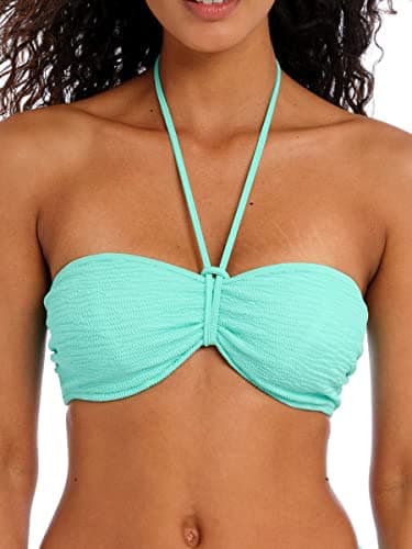Image of Freya Women's Ibiza Waves Underwire Bandeau Bikini Top, Frozen, 3 4G US