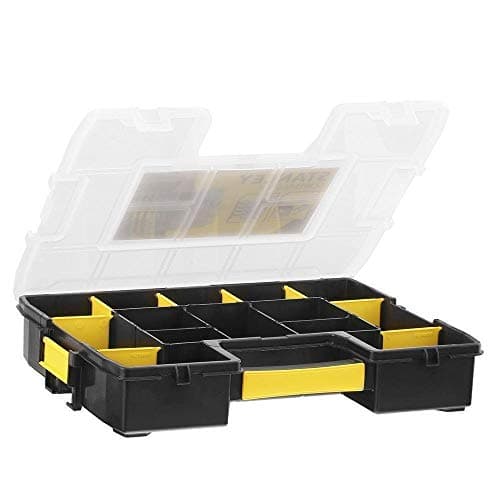 Image of Stanley , Multi-colour Sortmaster Stackable Storage Organiser for Tools, Small Parts, Adjustable Compartments, 1-97-483