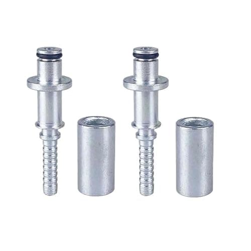 Image of 2PC High Pressure Washer Hose Fitting Connector Pipe Tip Repair Connector Adaptor for Karcher K Hose Plug Fitting with Sleeve(Color:2 pcs B)