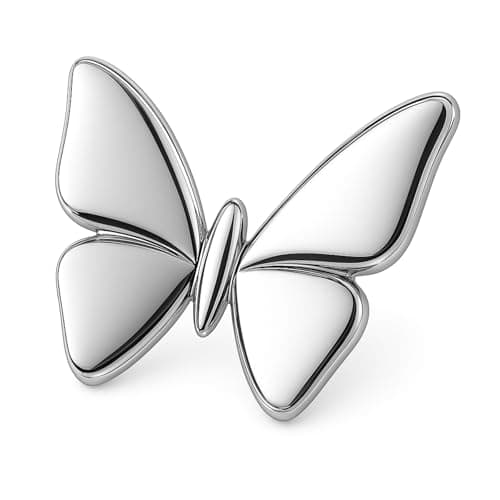 Image of Butterfly Brooch Pin | Silver Flower Pins and Hat Pins | Stylish Jewellery for Women | Butterfly Brooches for Women UK | Bee and Dragon Detail | Sunflower Badge | Trendy Gift Idea